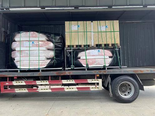 6 Inch TPU Deep Well Hose &mdash; Loading for Delivery