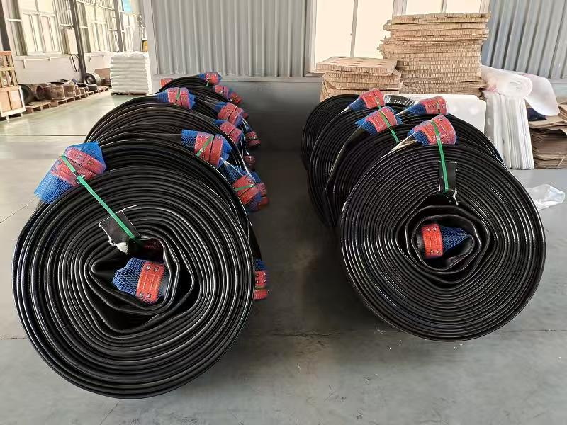 High Volume 12 Inch Layflat Hose On Steel Reels
