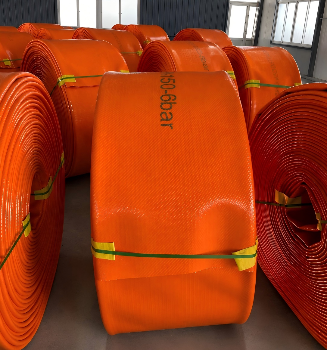 large diameter layflat hoses for emergency mine drainage