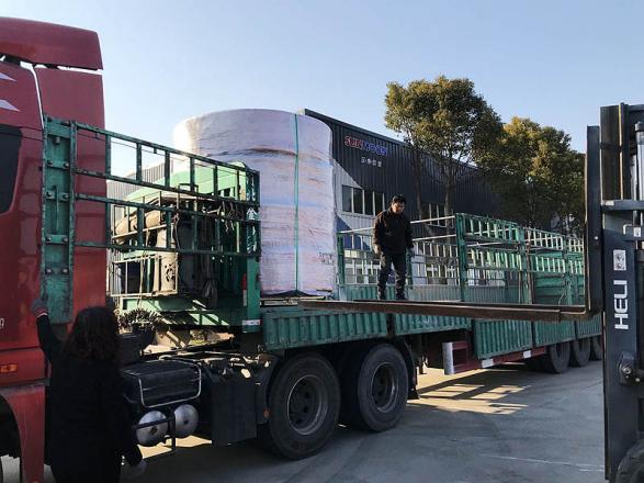 Loading of 12-Inch TPU Layflat Hoses